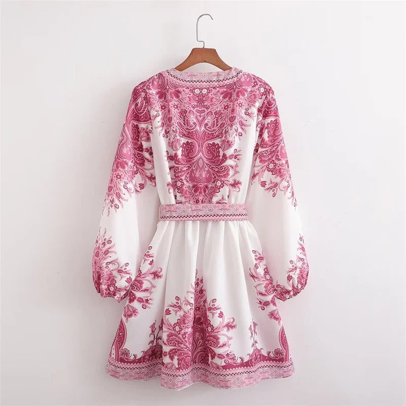 Boho Belt Loose Dress