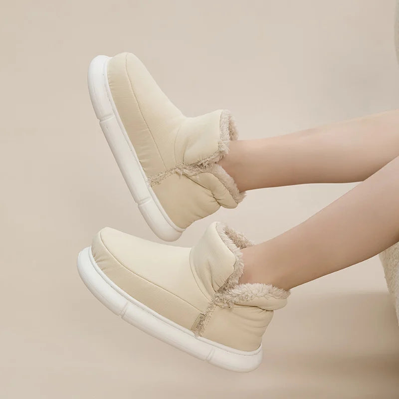 High-top Cloud Fur Slippers