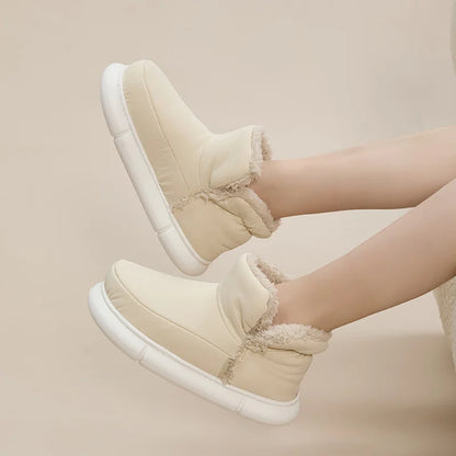 High-top Cloud Fur Slippers