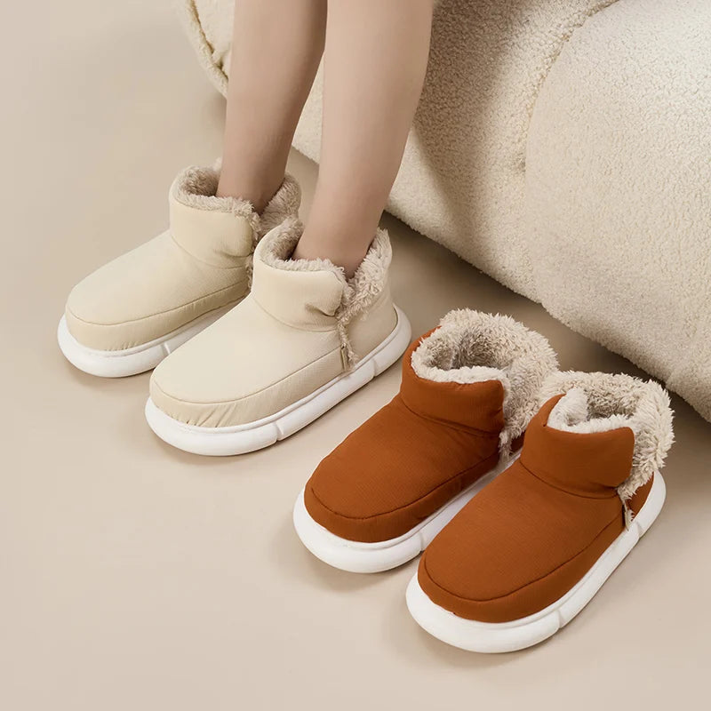 High-top Cloud Fur Slippers