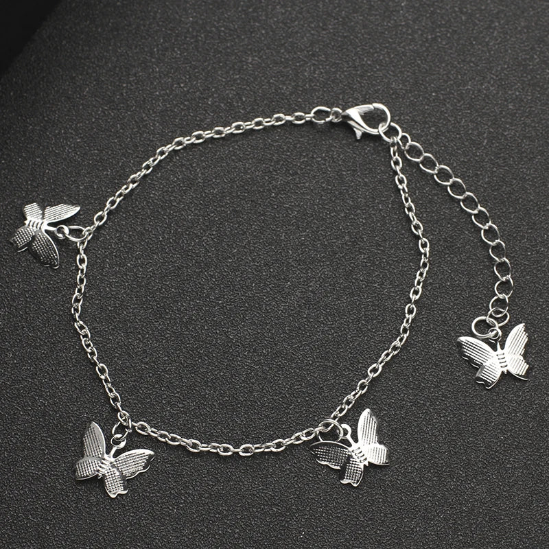 Crystal Butterfly Anklet