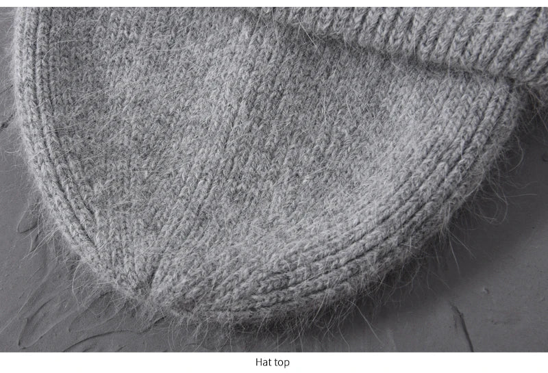 Cashmere Three Fold Knitted Beanie