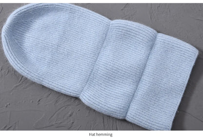 Cashmere Three Fold Knitted Beanie