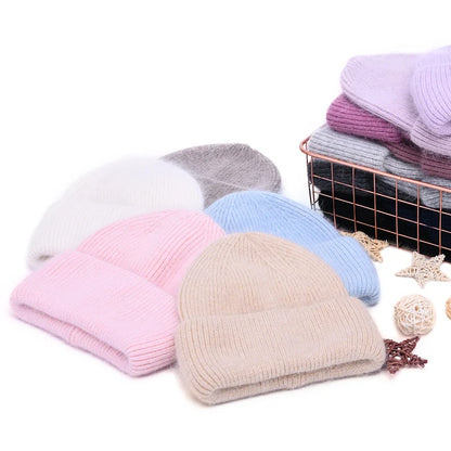 Cashmere Three Fold Knitted Beanie