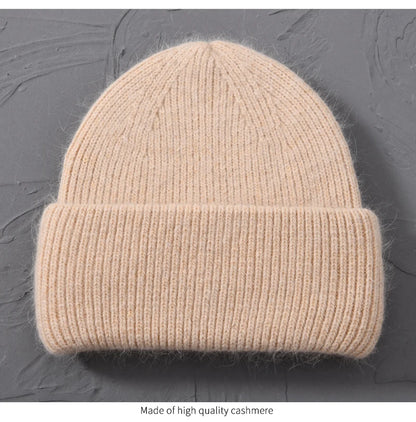 Cashmere Three Fold Knitted Beanie