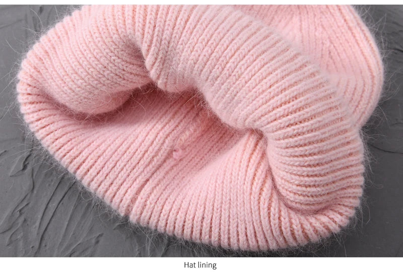 Cashmere Three Fold Knitted Beanie