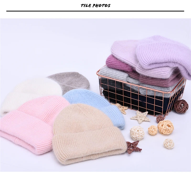 Cashmere Three Fold Knitted Beanie