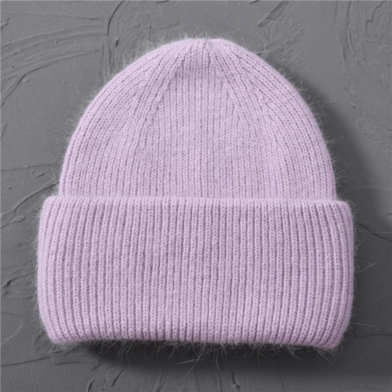 Cashmere Three Fold Knitted Beanie