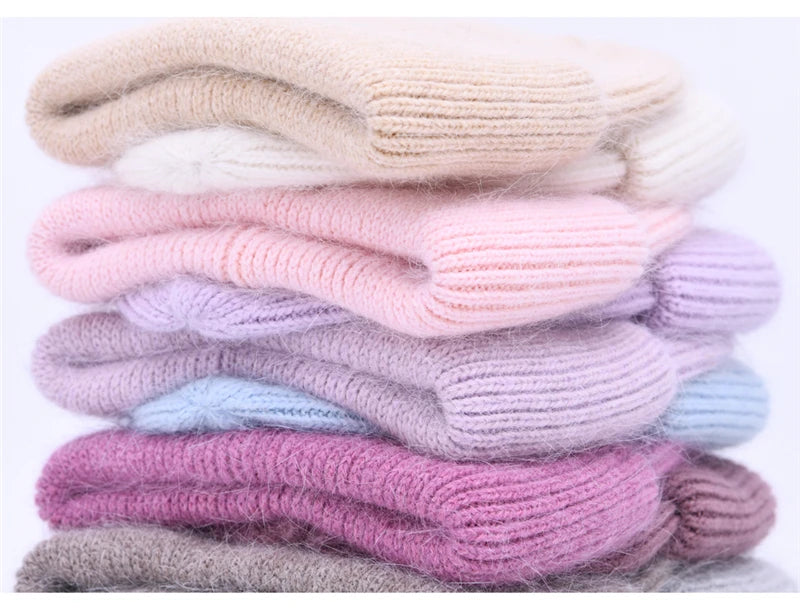 Cashmere Three Fold Knitted Beanie