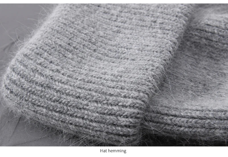 Cashmere Three Fold Knitted Beanie
