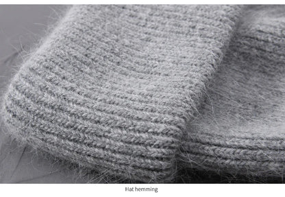 Cashmere Three Fold Knitted Beanie