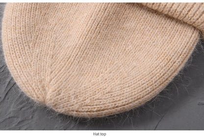 Cashmere Three Fold Knitted Beanie