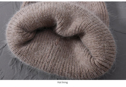 Cashmere Three Fold Knitted Beanie