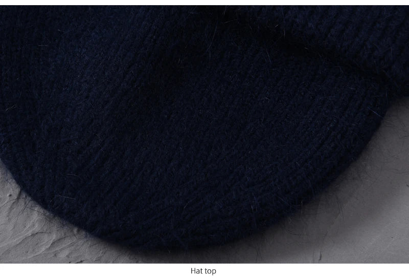Cashmere Three Fold Knitted Beanie