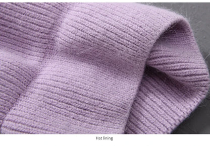 Cashmere Three Fold Knitted Beanie