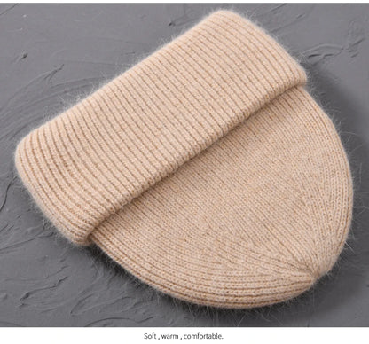 Cashmere Three Fold Knitted Beanie
