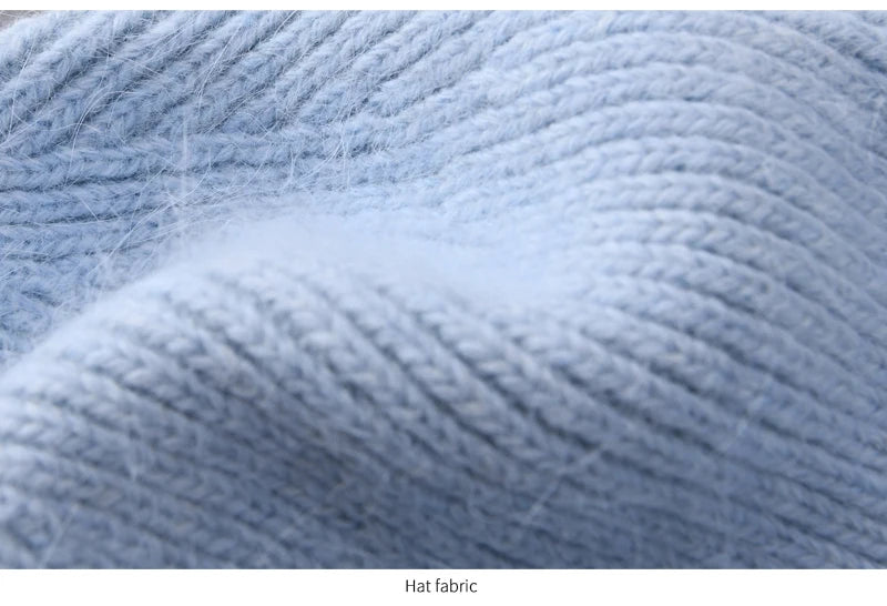 Cashmere Three Fold Knitted Beanie