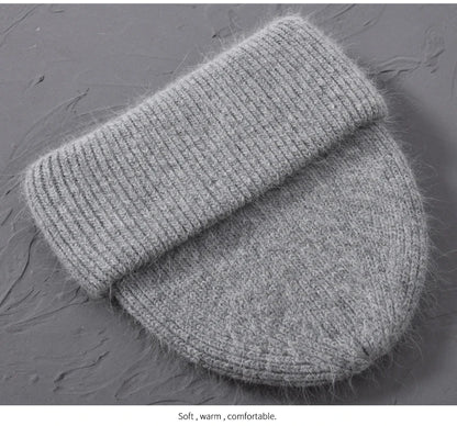 Cashmere Three Fold Knitted Beanie