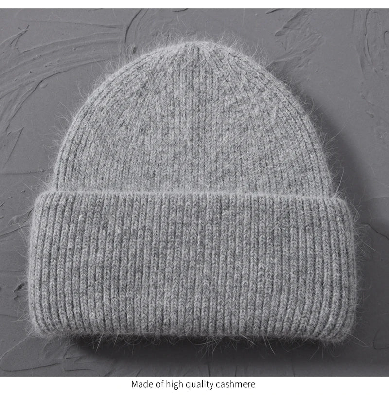 Cashmere Three Fold Knitted Beanie