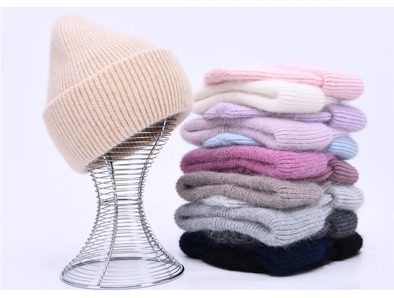 Cashmere Three Fold Knitted Beanie