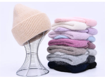 Cashmere Three Fold Knitted Beanie