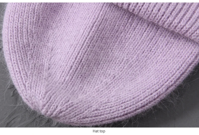 Cashmere Three Fold Knitted Beanie
