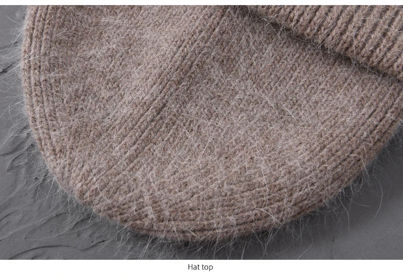 Cashmere Three Fold Knitted Beanie