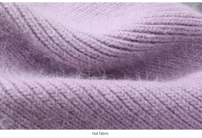 Cashmere Three Fold Knitted Beanie