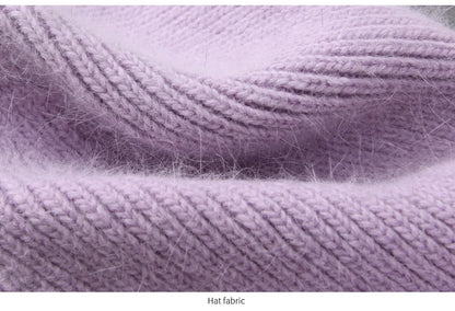 Cashmere Three Fold Knitted Beanie