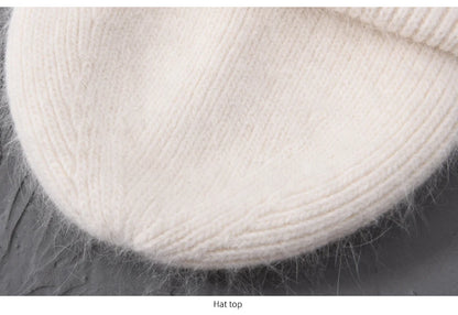 Cashmere Three Fold Knitted Beanie
