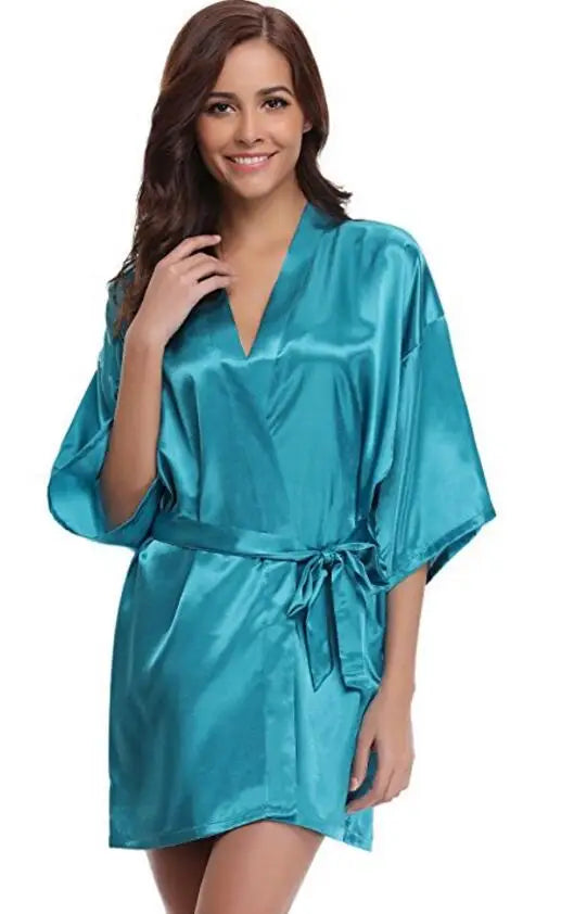 Ocean Luxury Silk Bathrobe