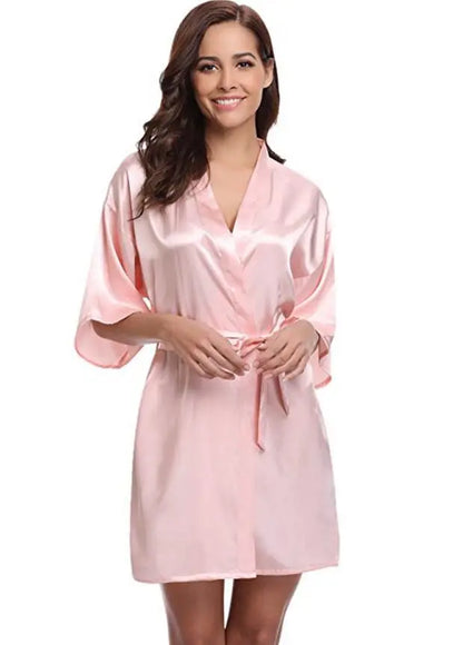 Crimson Luxury Silk Bathrobe