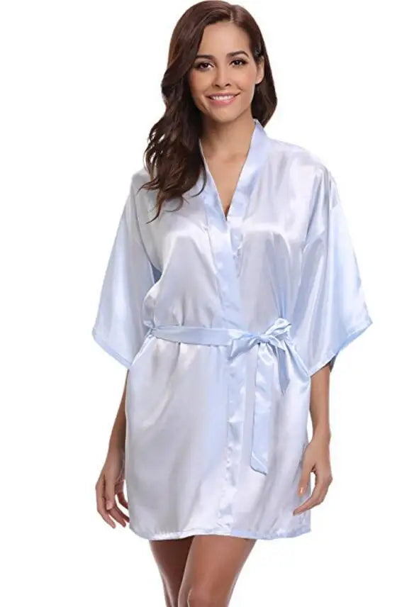 Crimson Luxury Silk Bathrobe