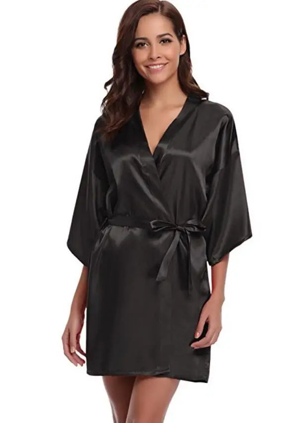 Sky Luxury Silk Bathrobe