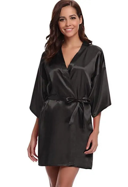 Sky Luxury Silk Bathrobe