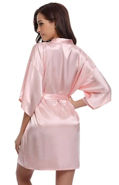 Crimson Luxury Silk Bathrobe