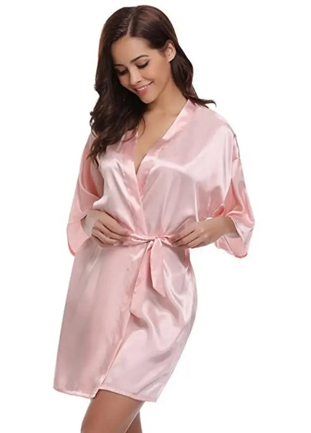 Midnight Luxury Silk Bathrobe