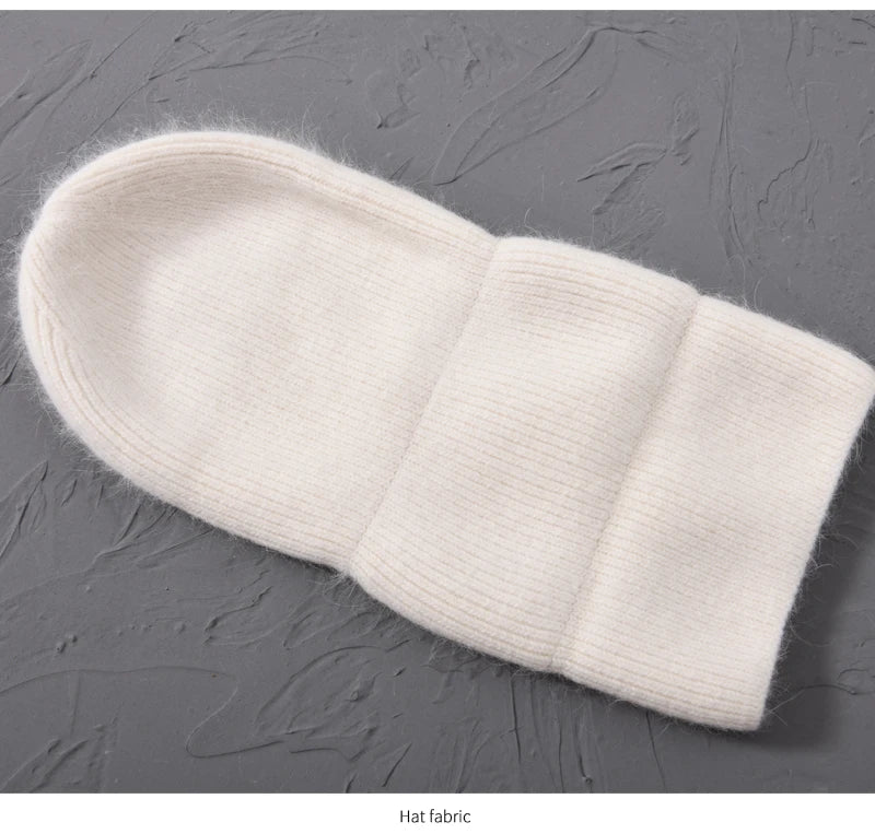Cashmere Three Fold Knitted Beanie