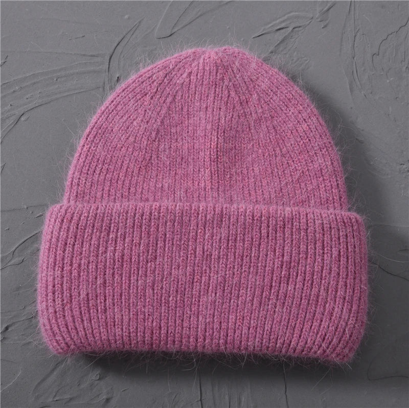 Cashmere Three Fold Knitted Beanie