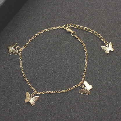 Crystal Butterfly Anklet