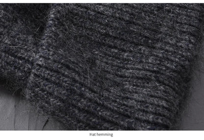 Cashmere Three Fold Knitted Beanie