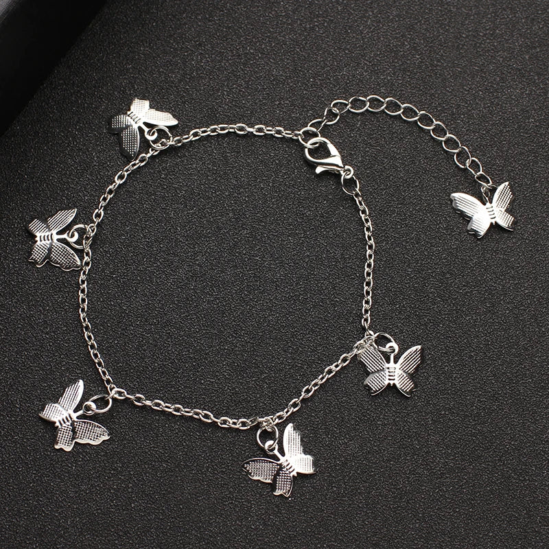 Crystal Butterfly Anklet