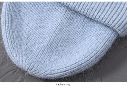 Cashmere Three Fold Knitted Beanie