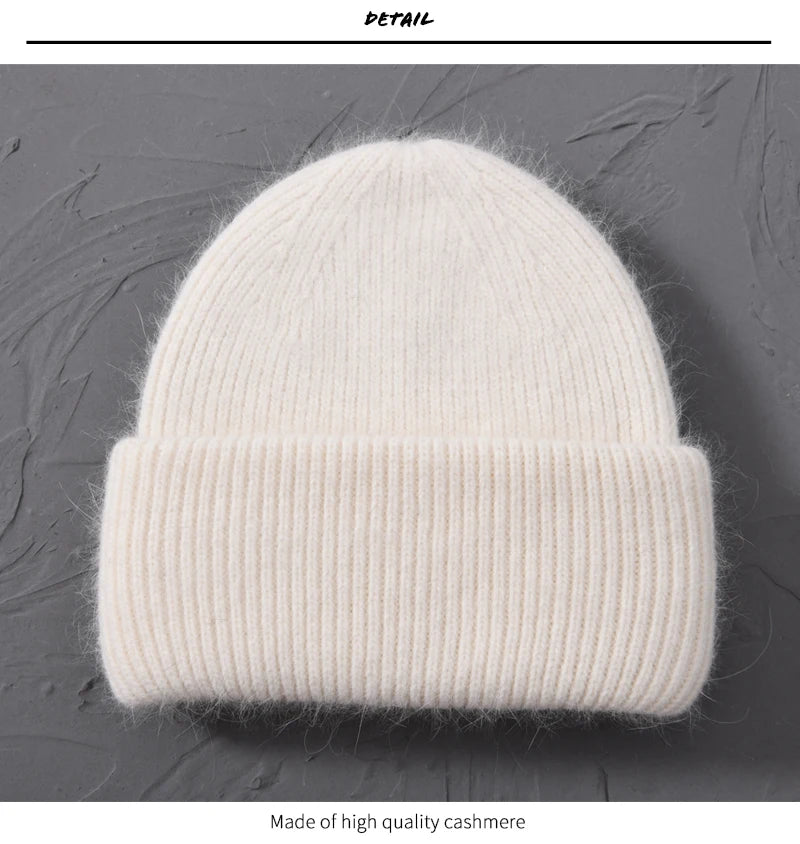 Cashmere Three Fold Knitted Beanie