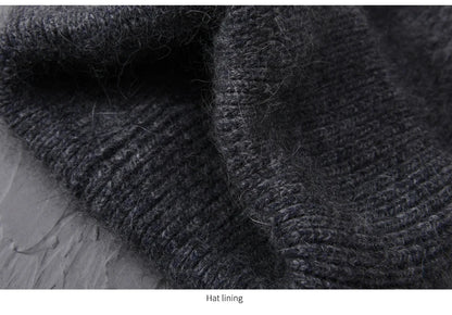 Cashmere Three Fold Knitted Beanie