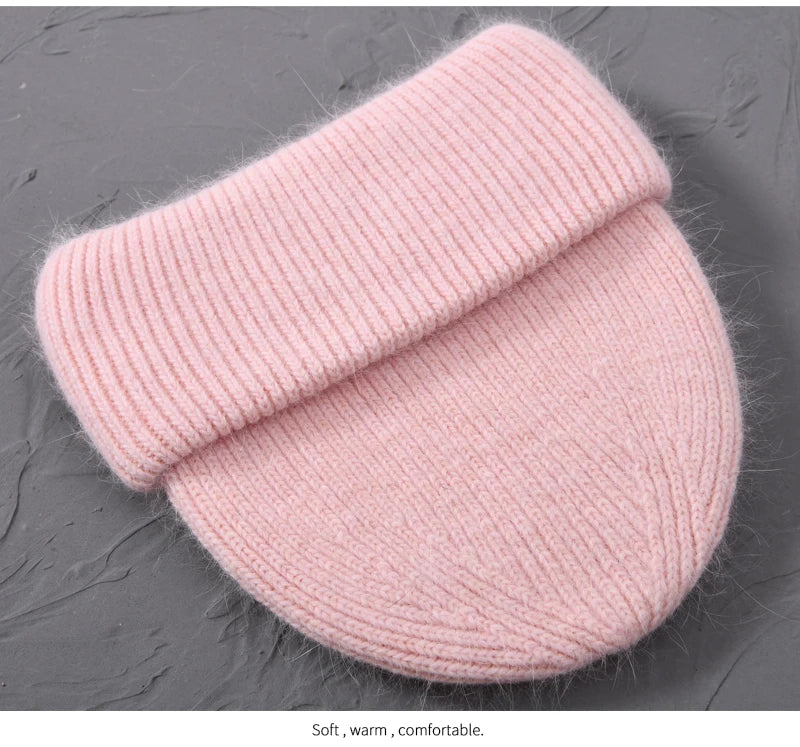 Cashmere Three Fold Knitted Beanie