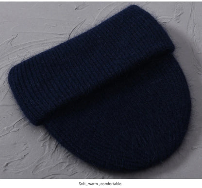 Cashmere Three Fold Knitted Beanie