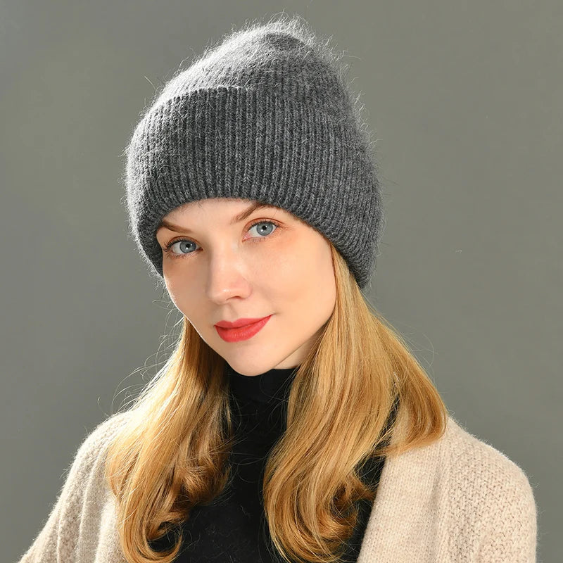 Cashmere Three Fold Knitted Beanie