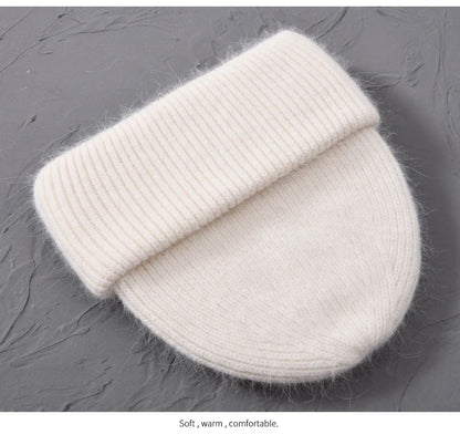 Cashmere Three Fold Knitted Beanie