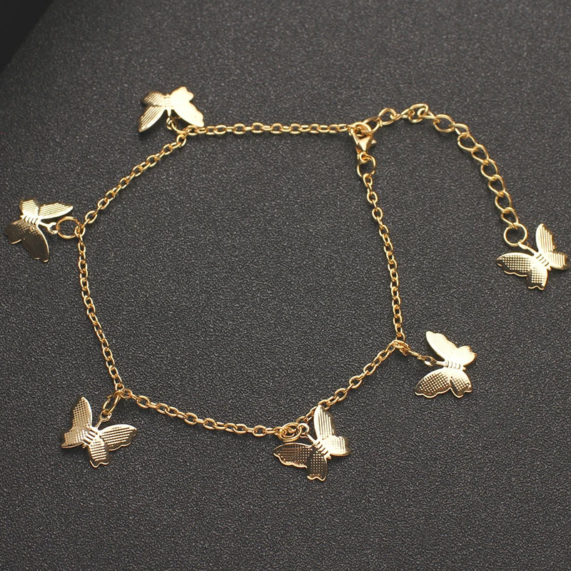 Crystal Butterfly Anklet